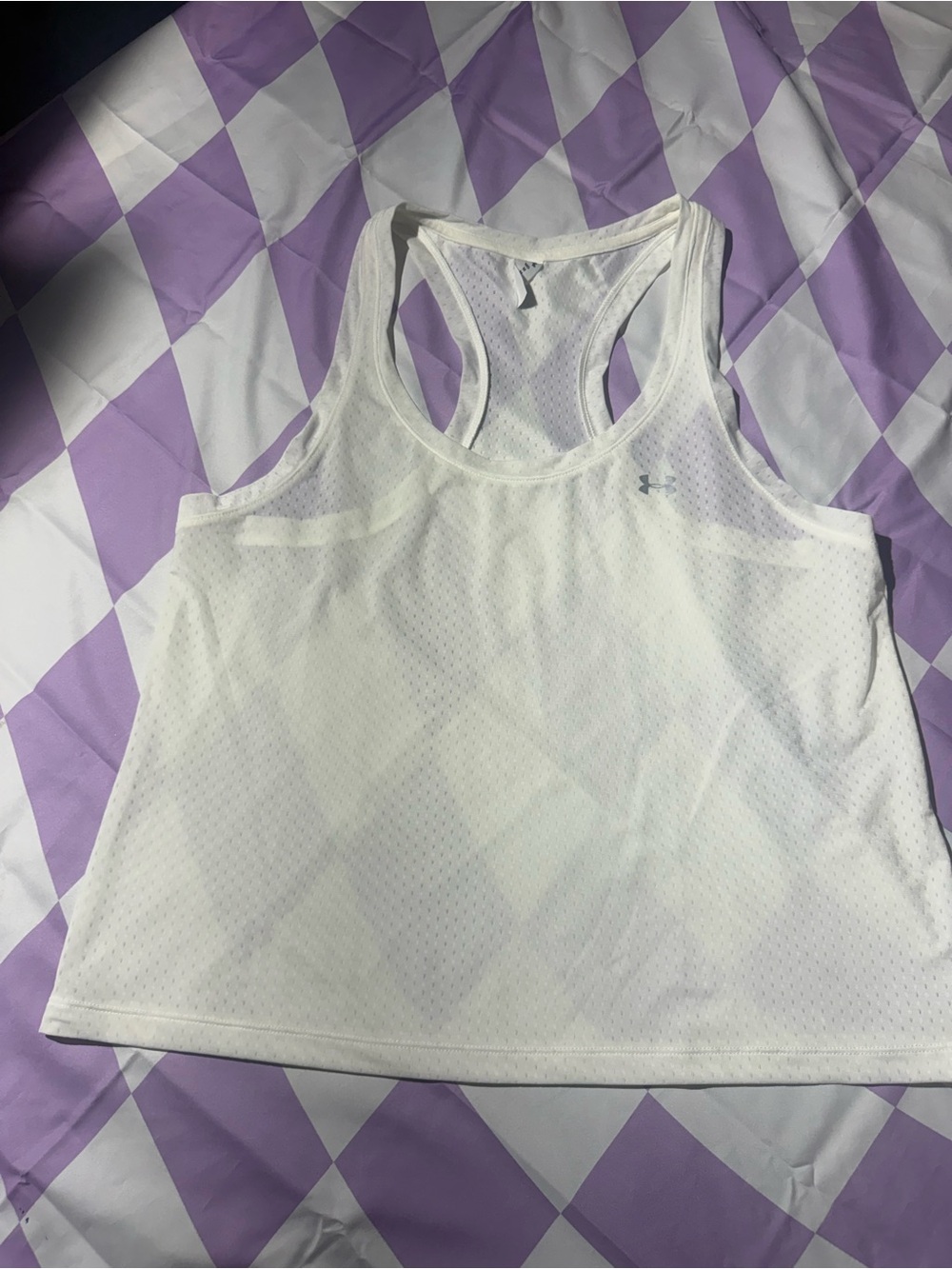Under Armour White Women’s Racerback Performance Tank - Picture 4 of 8